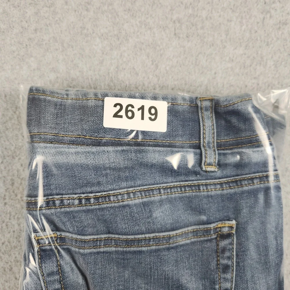 Urban Pipeline Jeans Men W30 Blue Denim Whiskered Medium Wash Ultraflex Straight